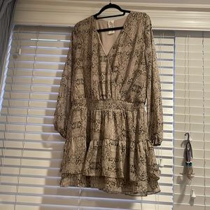 Long sleeve snake dress